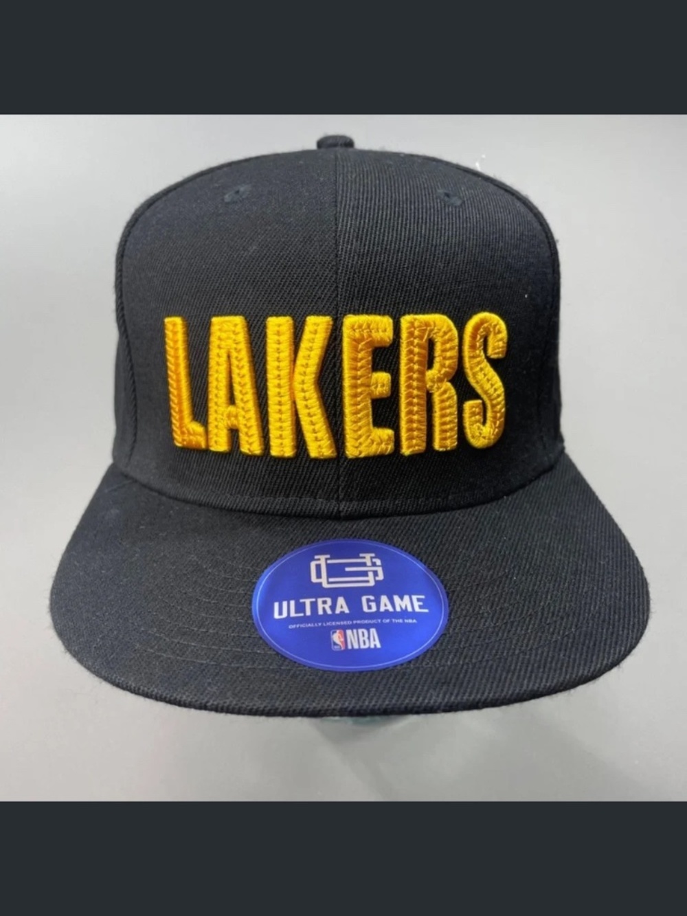 NEW NBA Ultra Game LA Lakers Snap Back Hat black yellow one size basketball